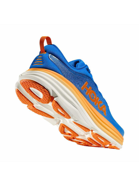 Hoka Bondi 8 Men's Running Sport Shoes Blue