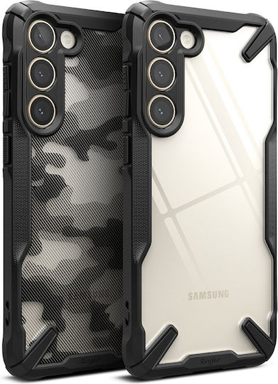 Ringke Fusion X Back Cover Πλαστικό / Σιλικόνης 2mm Camouflage Black (Galaxy S23+)