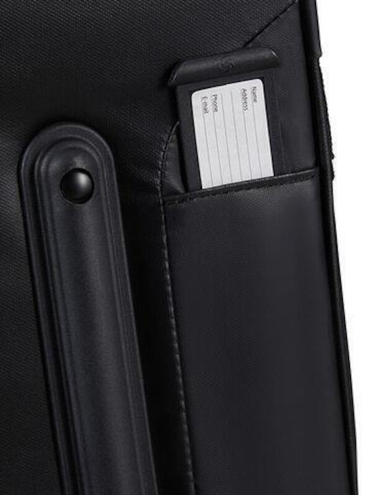 Samsonite Ecodiver Cabin Fabric Black Suitcase with 4 Wheels Height 55cm