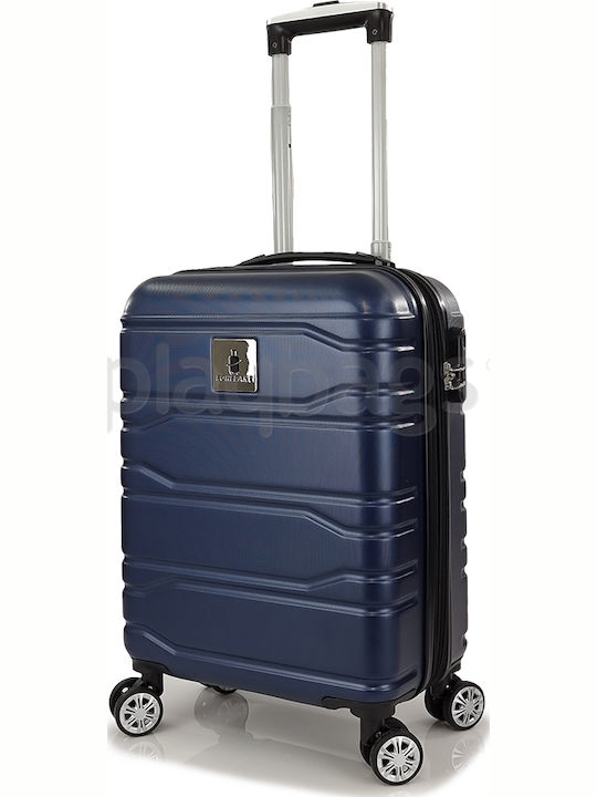 Forecast Cabin Hard Blue Suitcase With 4 Wheels Height 55cm