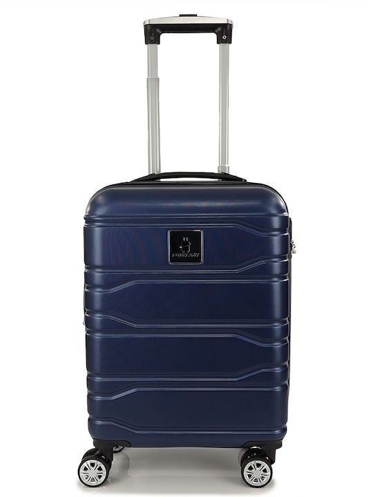 Forecast Cabin Hard Blue Suitcase With 4 Wheels Height 55cm