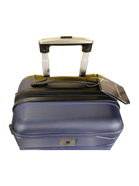 Forecast Cabin Hard Blue Suitcase With 4 Wheels Height 55cm