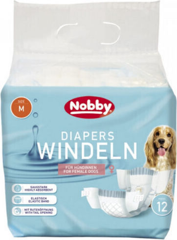 Nobby Diapers Windeln Female Βρακάκι Σκύλου Περιόδου Large / Medium 12τμχ