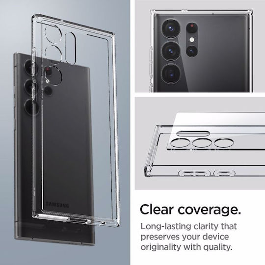 Spigen Ultra Hybrid Back Cover Plastic 2mm Crystal Clear (Galaxy S23 Ultra)