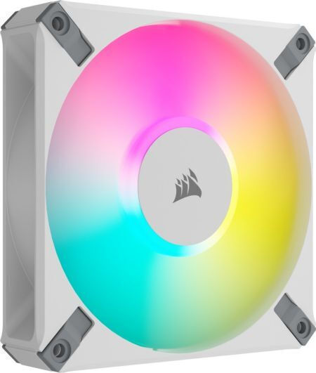 Corsair ICUE AF140 Elite 4-Pin PWM RGB Lighting Case Fan White