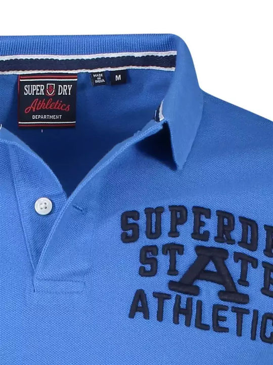 Superstate Polo Kurzarmbluse Blau