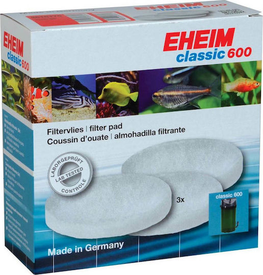 Eheim Fiberglass for Aquarium Filter Set 3 Fiberglass Filter for Classic 600 3 Pieces
