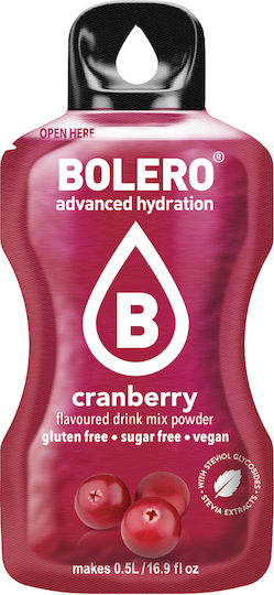 Bolero 500ml In Wasser Cranberry Zuckerfrei 3gr 12Stück I001755