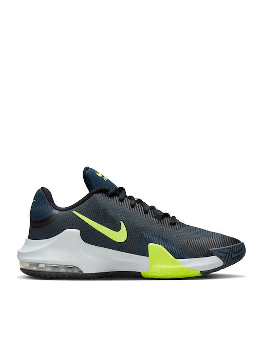 Air Max Impact 4 Χαμηλά Μπασκετικά Παπούτσια Black / Armory Navy / Pure Platinum / Volt