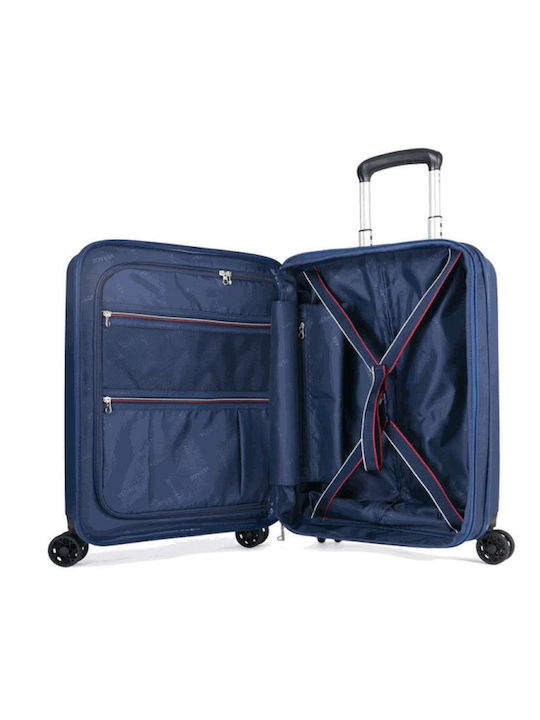 Verage GM18106W Cabin Hard Blue Travel Suitcase With 4 Wheels Height 53cm