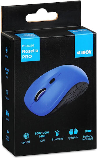 iBox i009W Rosella Ασύρματο Ποντίκι Μπλε
