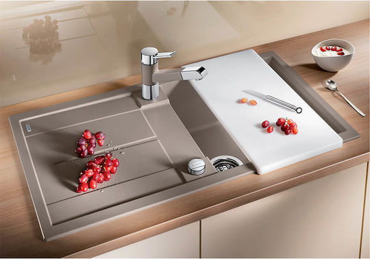 Blanco Metra 5 S 527110 Drop-In Мивка от Синтетичен Гранит Ш86xД50см Soft White