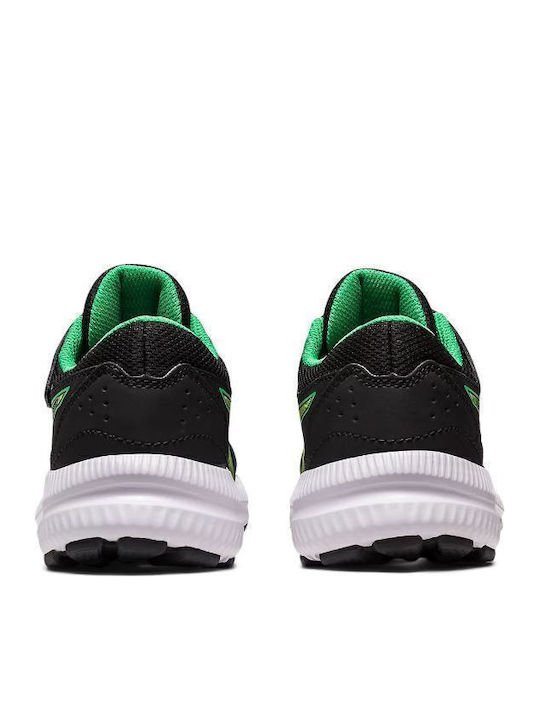 Contend 8 Ps Kids Sports Shoes Running with Hoop & Loop Closure Black