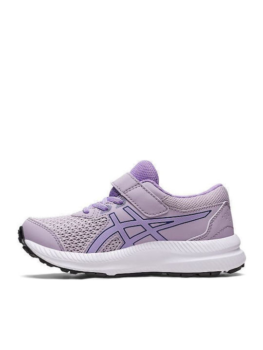 Contend 8 Ps Kids Sports Shoes Running with Hoop & Loop Closure Purple