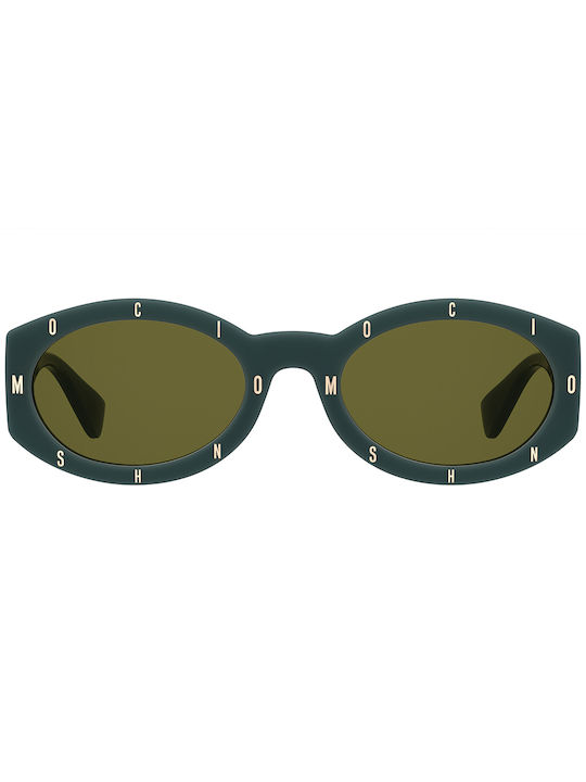 Moschino Women's Sunglasses with Green Plastic Frame and Green Lens MOS141/S 1ED/QT