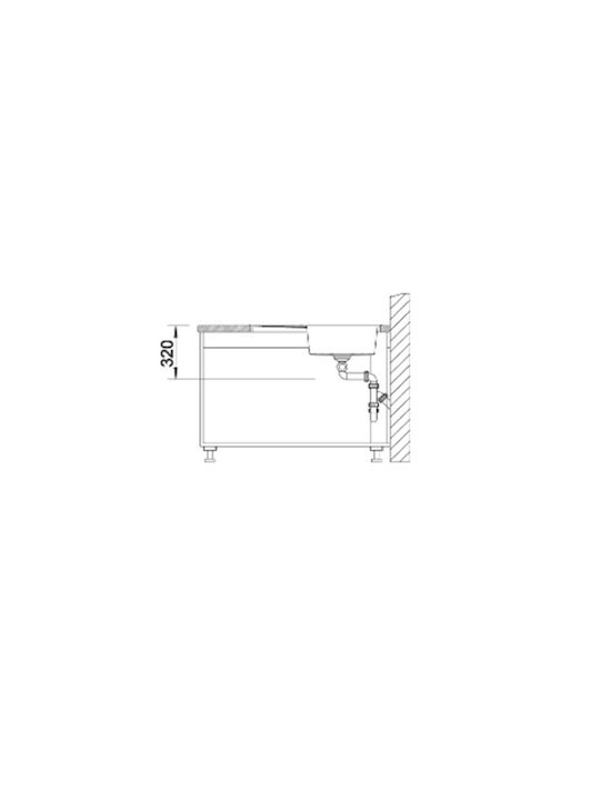Blanco Metra 9 E 526798 Drop-In Spüle Ecke Rechts aus Verbundgranulat B83.5xT83.5cm Volcano Grey