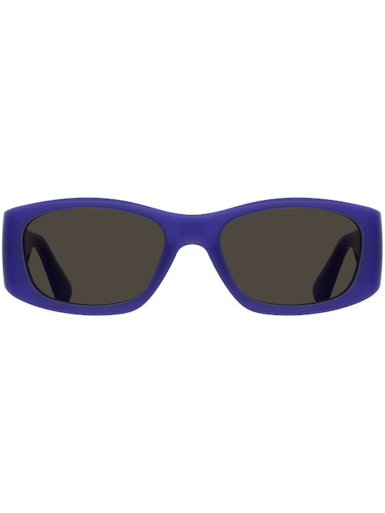 Moschino Women's Sunglasses with Purple Plastic Frame and Gray Lens MOS145/S B3V/IR