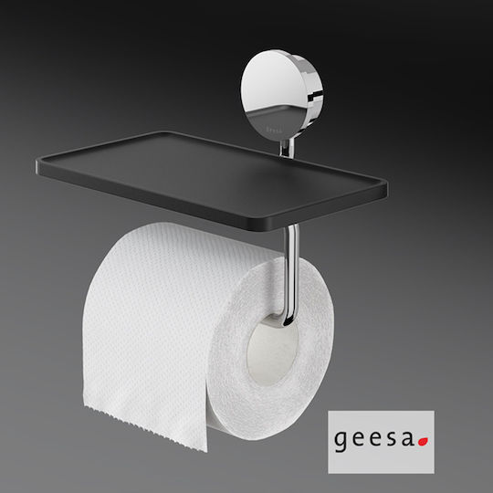 Geesa Opal Wandmontiert Papierhalter Metallisch Silber