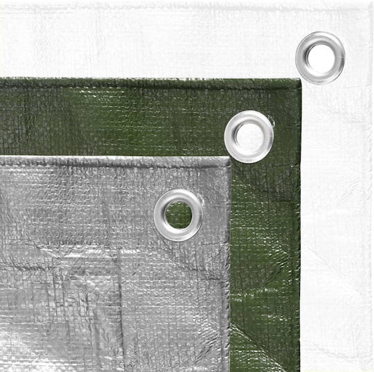 vidaXL Waterproof Tarpaulin 180gr/m² 4x3m. Light Type Green