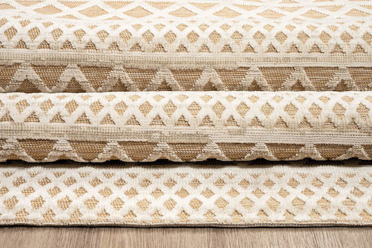 Newplan 65289N Summer Bedroom Rug Set Wicker Garden Beige 3 Pieces [2x(63x150cm)-1x(63x210cm)]