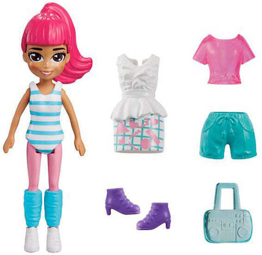 Mattel Miniature Toy Sport Fashion Polly Pocket for 4+ Years Old (Various Designs/Assortments of Designs) 1pc