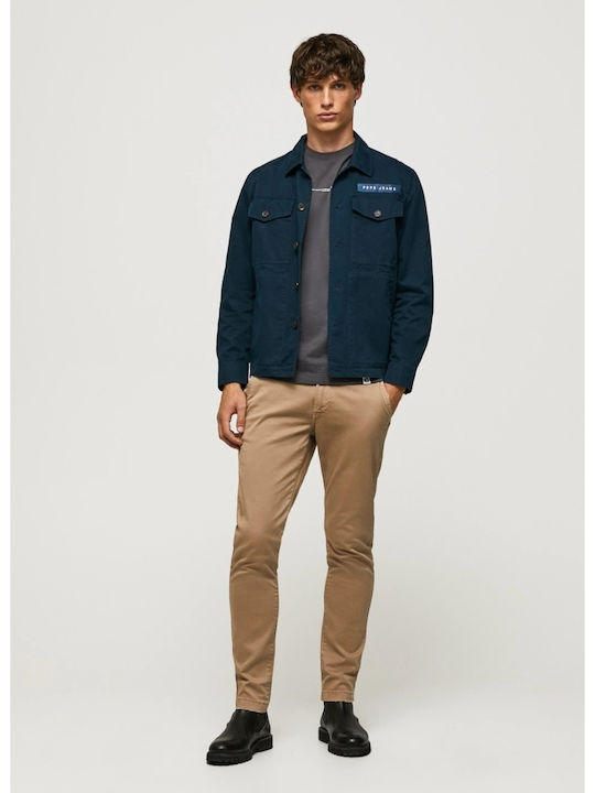 Charly Trousers Chino in Slim Fit Beige