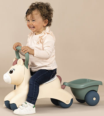 Smoby Baby Pony Lauflernhilfe Tier Ride On für 12++ Monate Beige