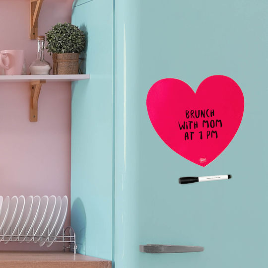 Legami Milano Heart Magnetic Board Markerboard 25.5x23.5cm