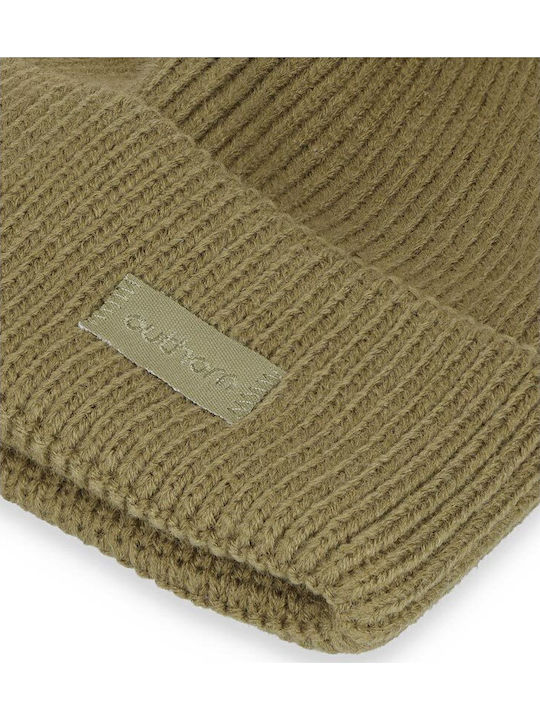 Beanie Γυναικείος Σκούφος Πλεκτός σε Χακί χρώμα