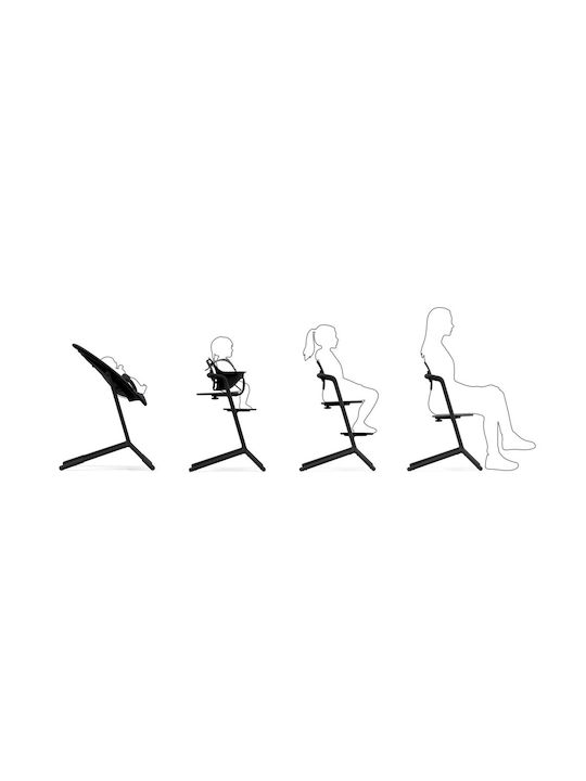 Cybex Lemo Καρεκλάκι Φαγητού 4 in 1 Stunning Black