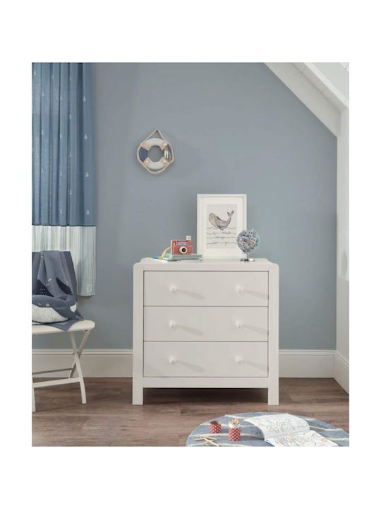 Mamas & Papas Dover Seturi de mobilier pentru copii cu Pat și Comodă Alb