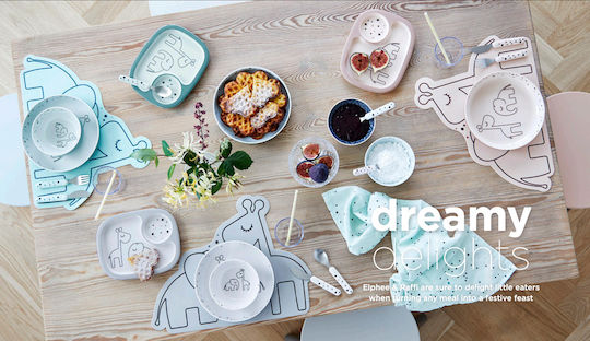 Done by Deer Rosa Tischset Dreamy Dots aus Silikon