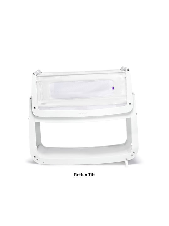 Snuz Cradle SnuzPod 4 with Mattress and Side Opening White
