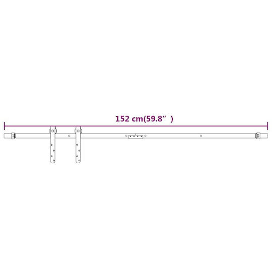 vidaXL Door Return Mechanism for Doors up to 152cm and 20kg White