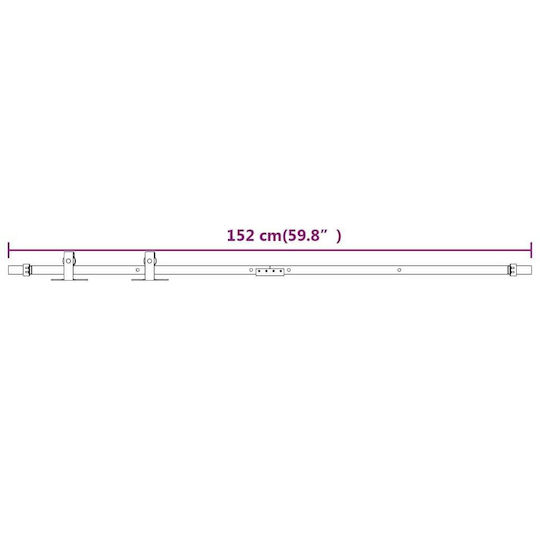 vidaXL Door Return Mechanism for Doors up to 152cm and 20kg White