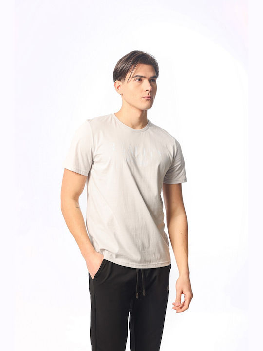 Paco & Co Men's Short Sleeve T-shirt Beige