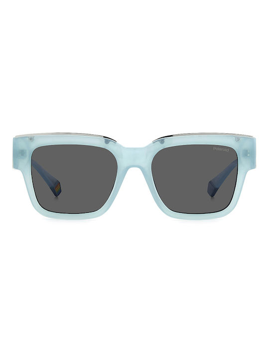 Polaroid Sonnenbrillen mit Blau Rahmen und Gray Polarisiert Linse PLD6198/S MVU/M9