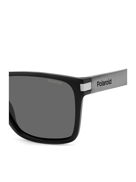 Polaroid Men's Sunglasses with Black Plastic Frame and Black Polarized Lens PLD2139/S O6W/M9