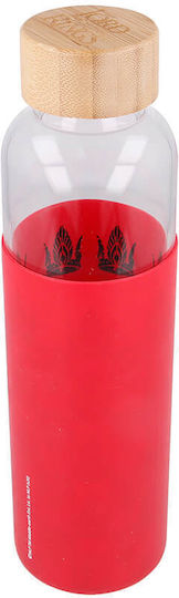 Stor Lord of the Rings Kinder Trinkflasche Silikon mit Schraubverschluss Auslaufsicher Rote 600ml