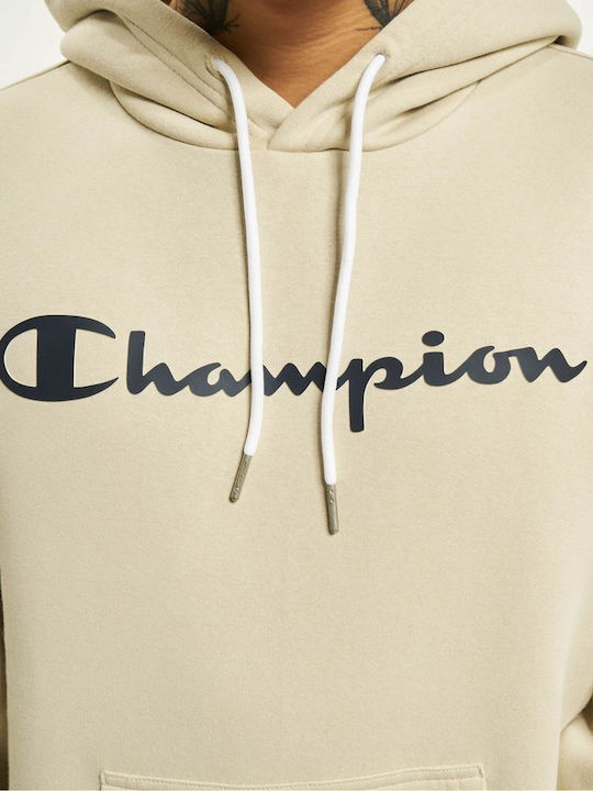 Champion Sweatshirt with Hood Beige