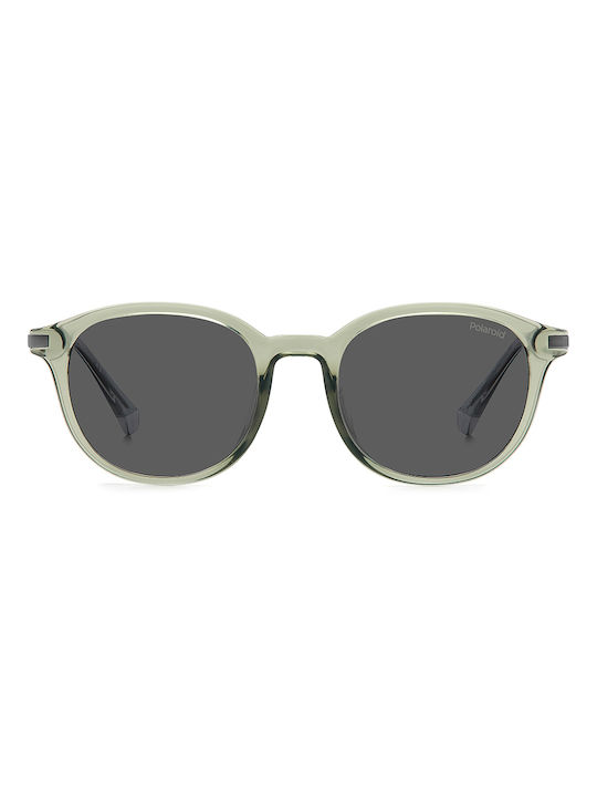 Polaroid Sunglasses with Gray Plastic Frame and Gray Polarized Lens PLD4148/G/S/X 8YW/M9