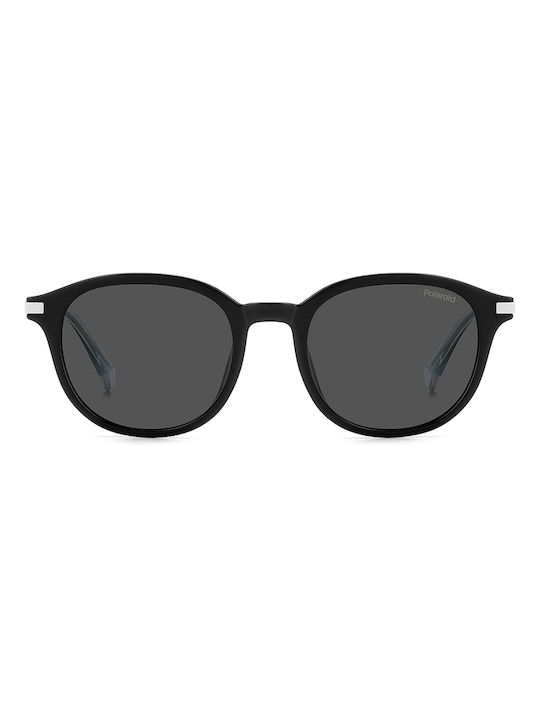 Polaroid Sunglasses with Black Plastic Frame and Black Polarized Lens PLD4148/G/S/X 807/M9