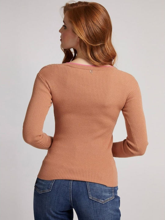 Γυναικεία Ζακέτα με Κουμπιά Dark Beige