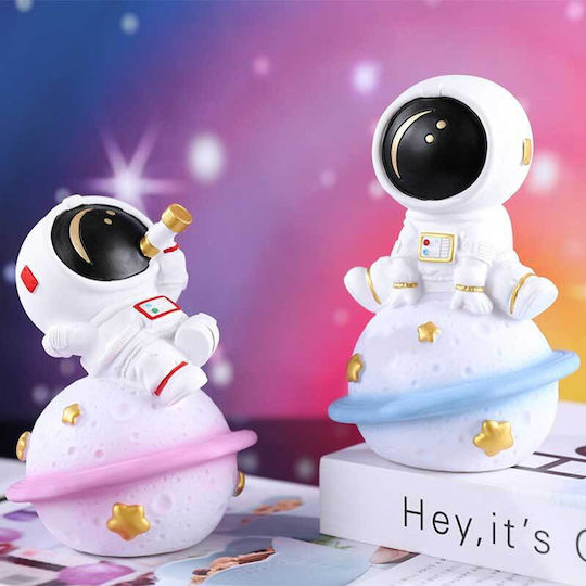 Lămpi De Veghe Pentru Copii Astronaut Cu Baterii Albastru Cald Cu Lumină Albă