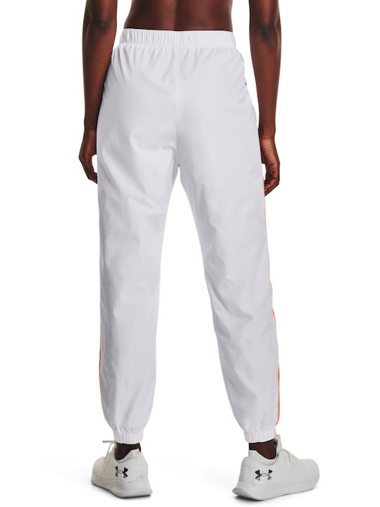 Under Armour Rush Woven Women's High Waist Jogger Sweatpants White