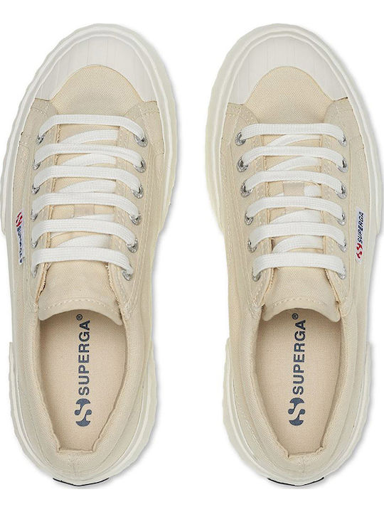 Γυναικεία Flatforms Sneakers Μπεζ