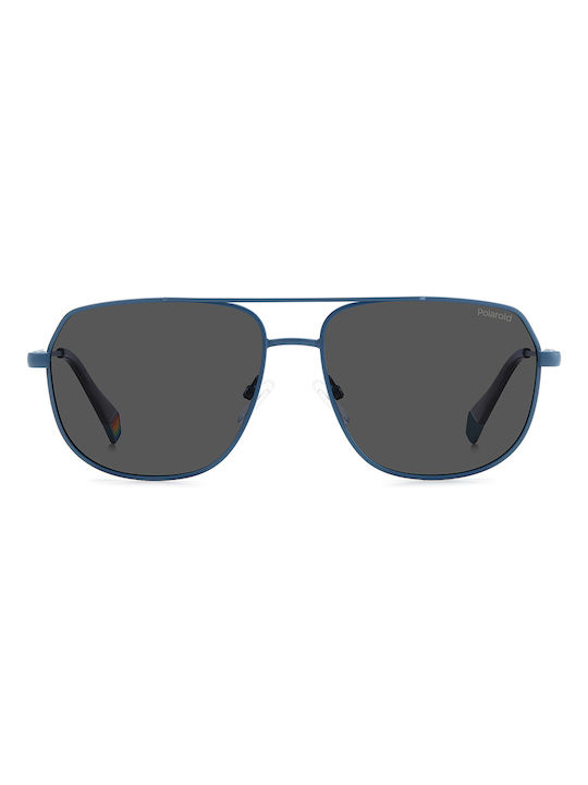 Polaroid Sonnenbrillen mit Blau Rahmen und Gray Polarisiert Linse PLD6195/S/X FLL/M9