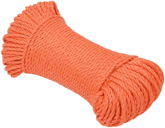 vidaXL Rope with Diameter 8mm and Length 50m Work Rope Orange 8mm 50m made of Polypropylene 152929