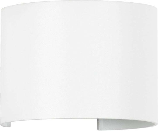 GloboStar Axis-R Wandmontierte Außen-Deckenleuchte LED IP65 10W mit Natürliches Weiß Licht Doppelstrahl 10x10x10εκ.