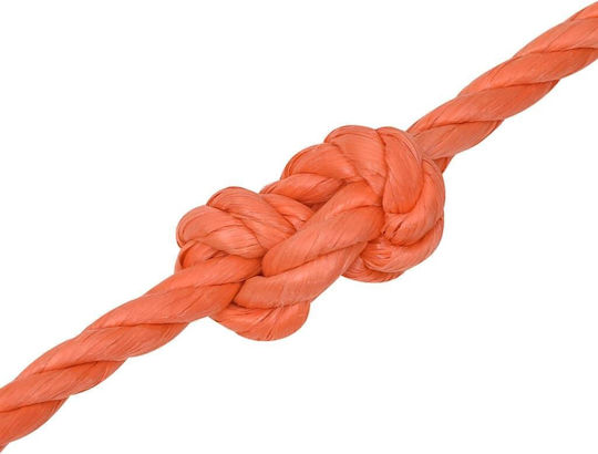 vidaXL Rope Diameter 10mm Length 50m Blue Work Rope Orange 10mm 50m Polypropylene
